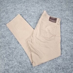 AG Adriano Goldschmied Everett Pants Mens 31x29 Tan‎ Slim Straight Khaki Chino